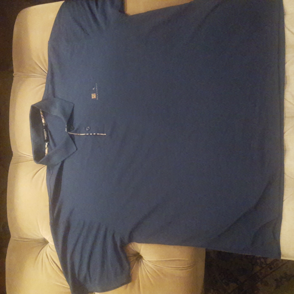 Burberry London short sleeve blue polo short